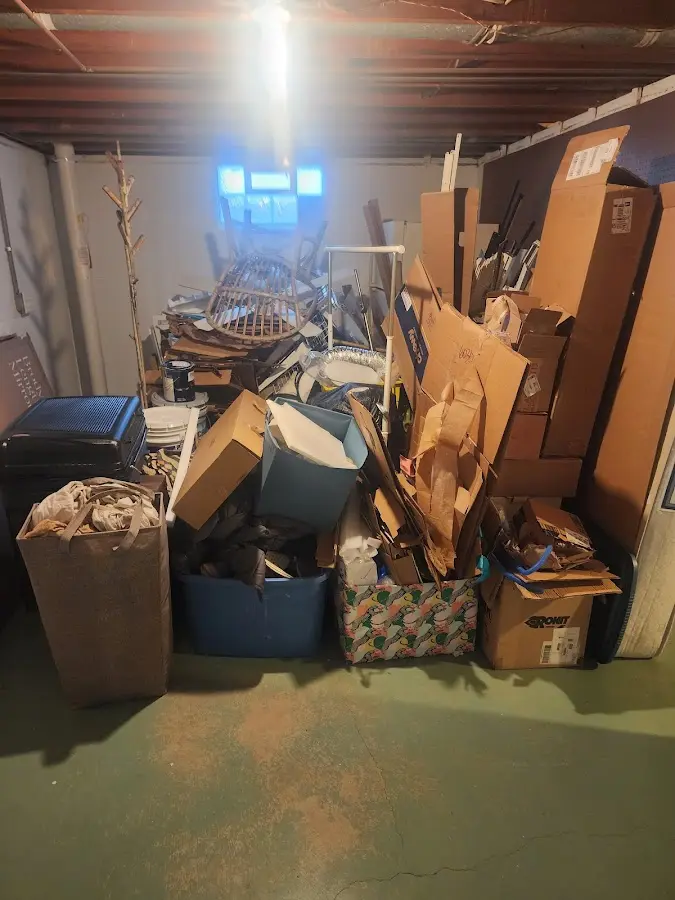 Roll-off dumpster container at job site for Yard Waste Dumpster Rental in Anna